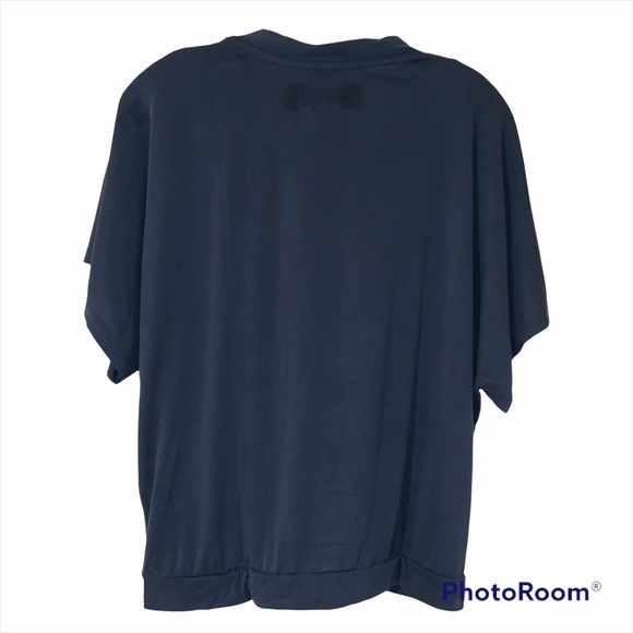 Anthropologie M Black Ayla Surplice Top NWT - Picture 6 of 8